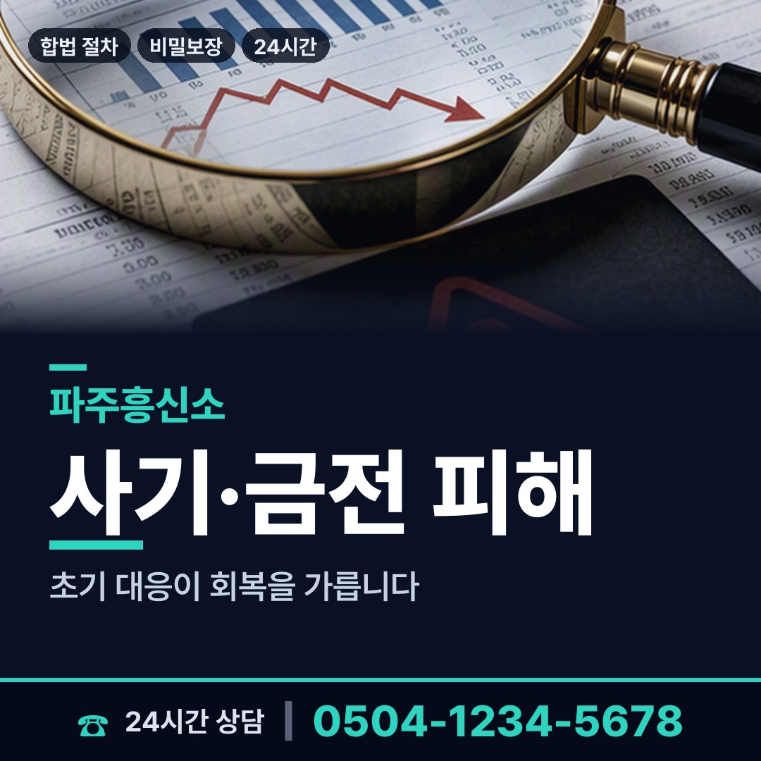 파주 운정4동 횡령조사 상담 안내